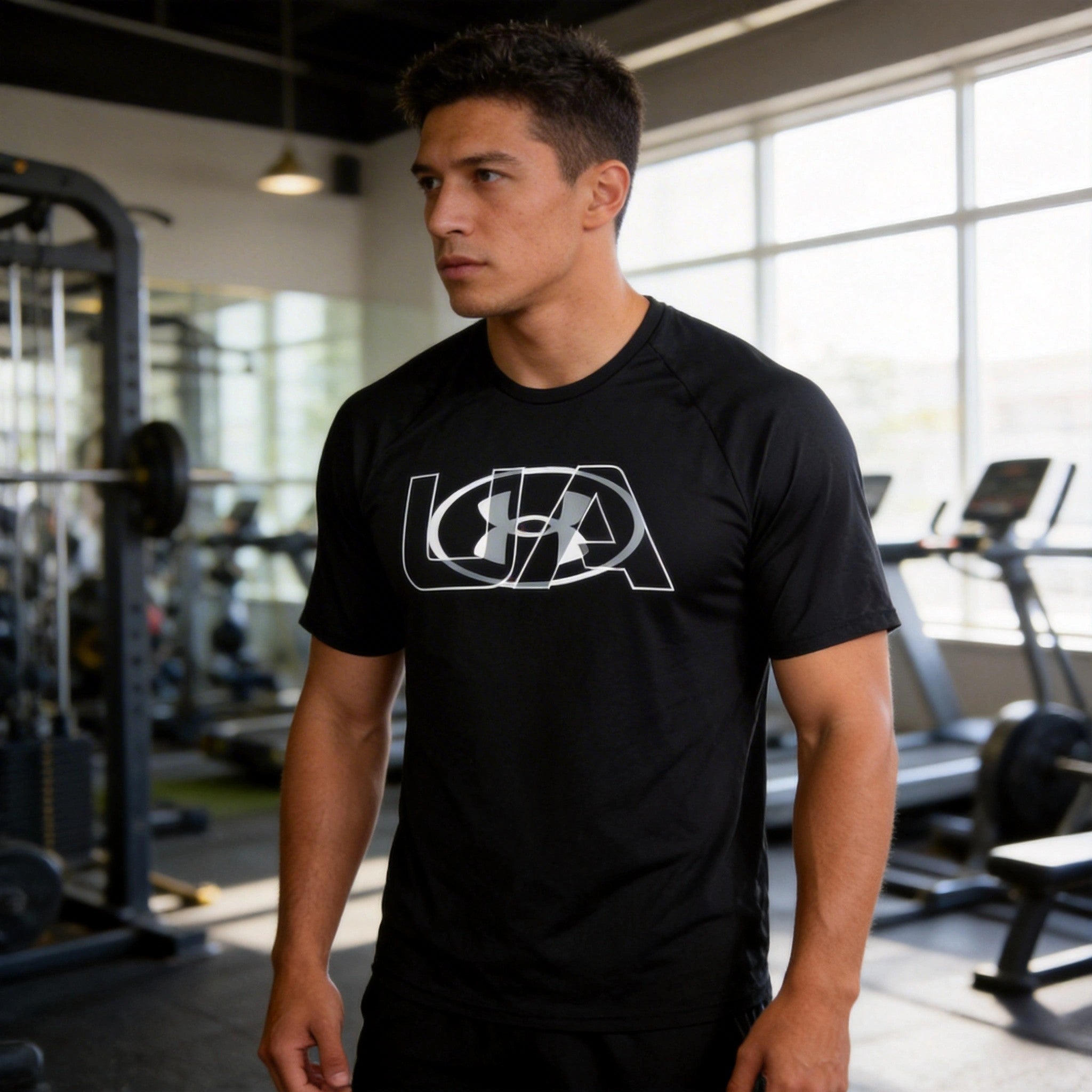 Under Armour Mens T-Shirt Short Sleeve Athletic UA Logo Graphic Logo Shirt, XL