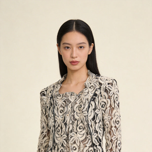 INC International Concepts Womens Black and Beige Jacket, Size M