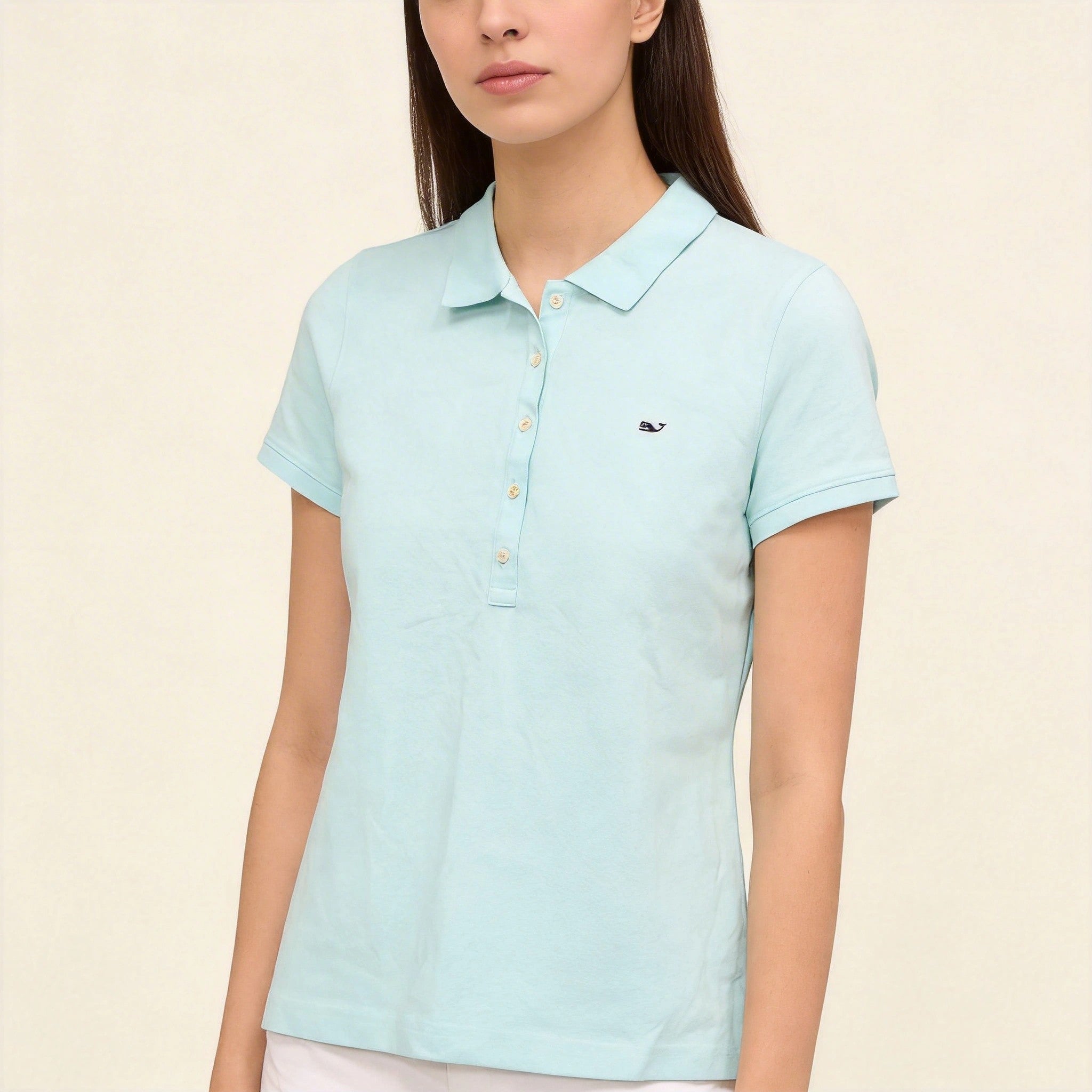 Vineyard Vines Womens Green Poloshirt , Size Small
