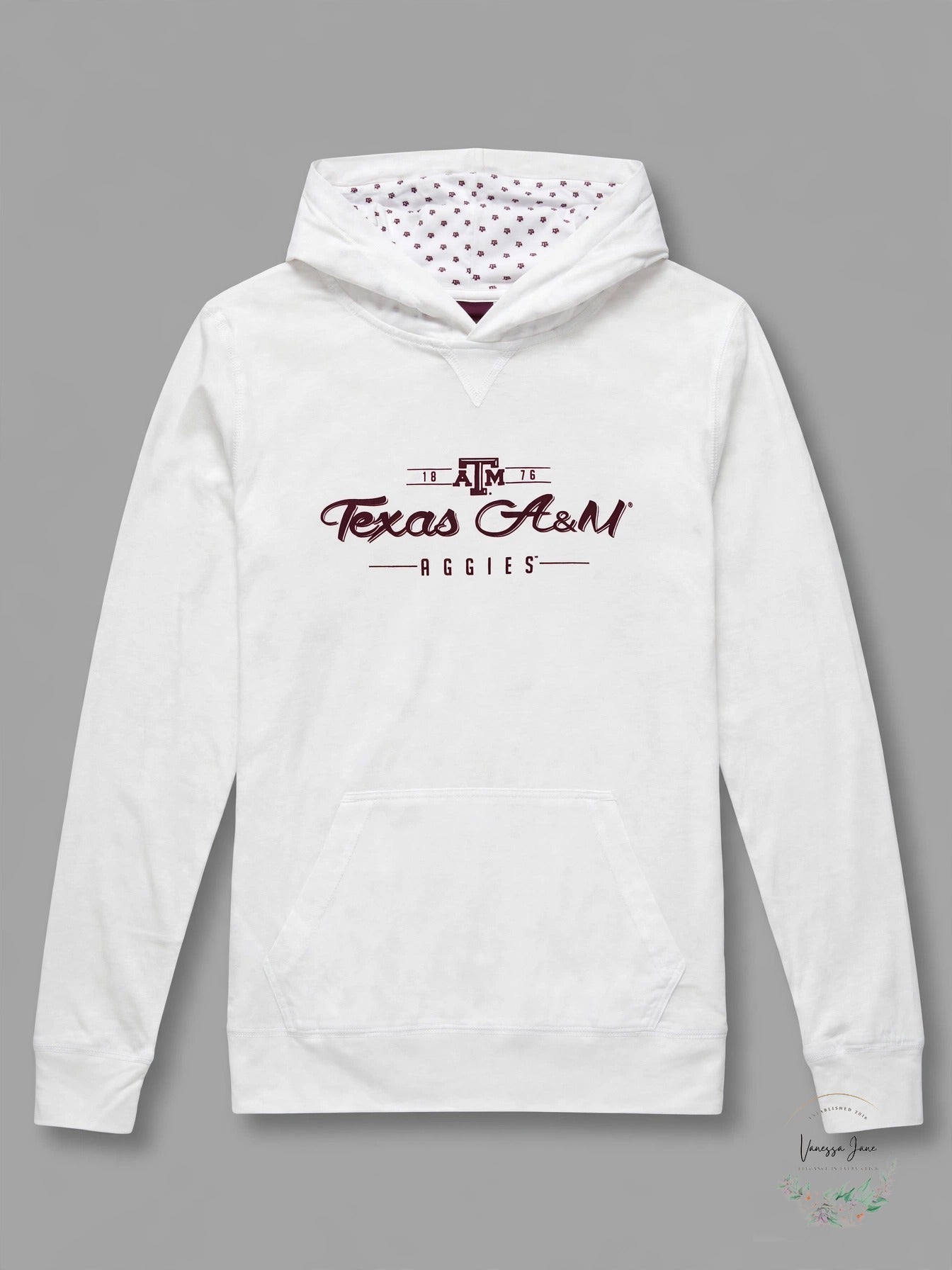 Levelwear LEY9R NCAA Texas A&M Aggies Women's Recovery Hoodie White, Size L