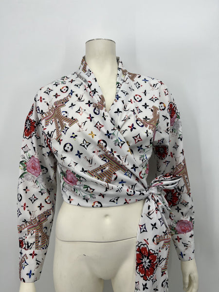 Designer print  fashion Blouse