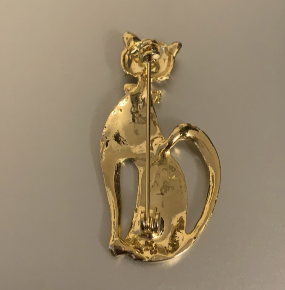 Vintage Cat Brooch