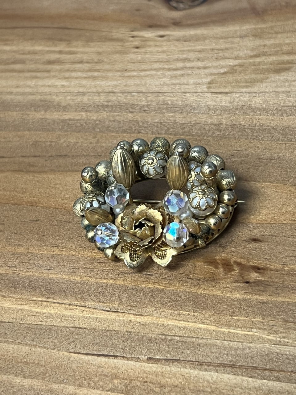 1950 Vintage Gold Tone Brooch