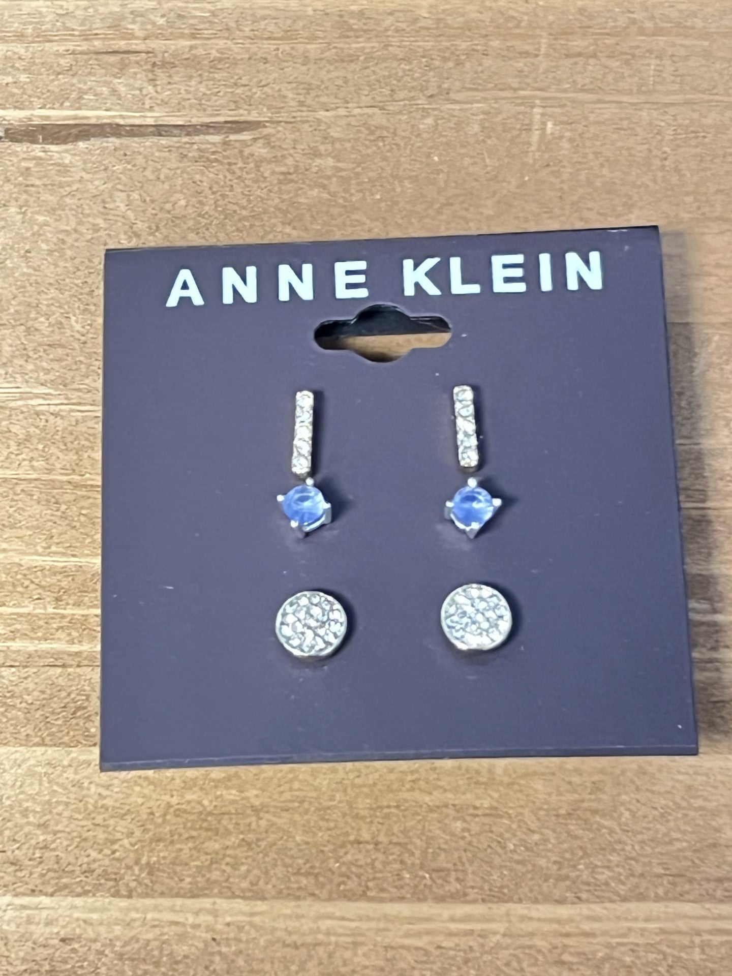 Anne Klein Gold-Tone 3-Pc. Set Pave Stud Earrings