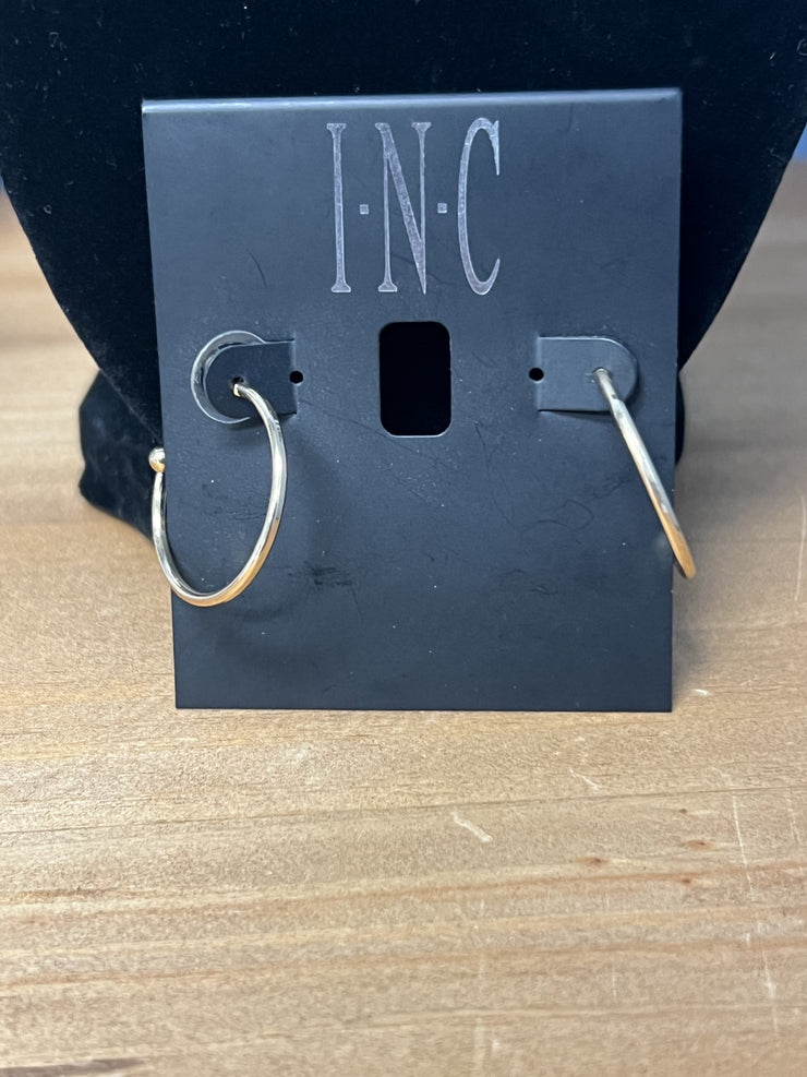 INC Two-Tone C-Hoop Earrings