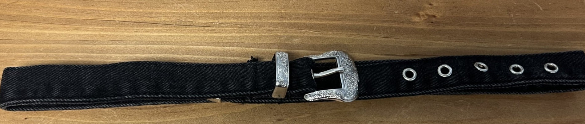 Western Buckle Jean Black Belt, 34in