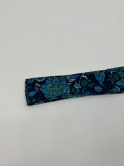 Blue Flower Boho Sash Belt, Size 74 X 8 Inches