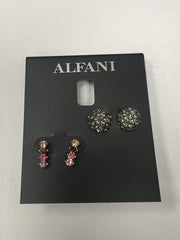 Alfani 2-PC. Set Stud and Drop Earrings: Silver-Tone