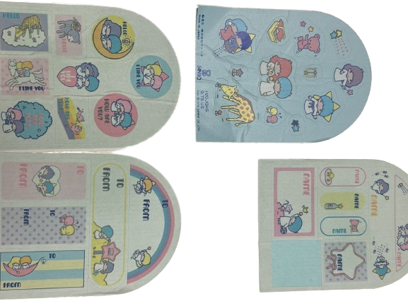 Vintage Foiled and Japanese Stickers - 1979 Hallmark Silver Edition