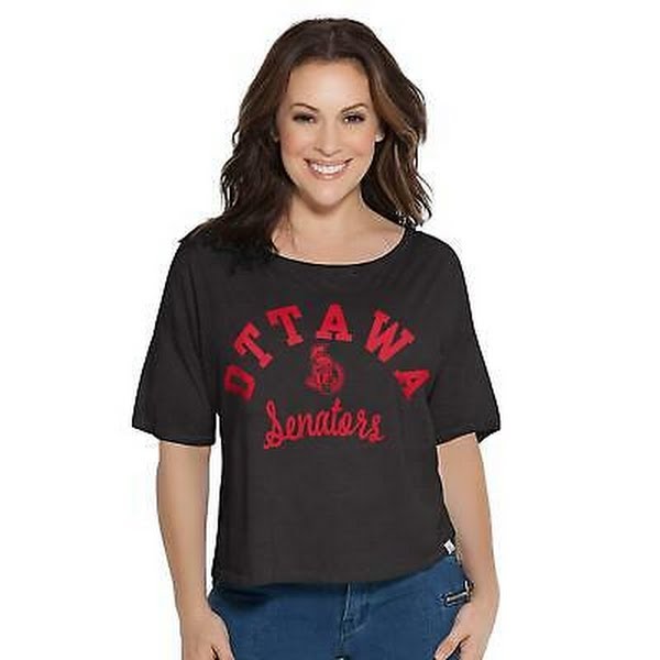 NHL Womens Ottawa Senators Shirt, Size Large