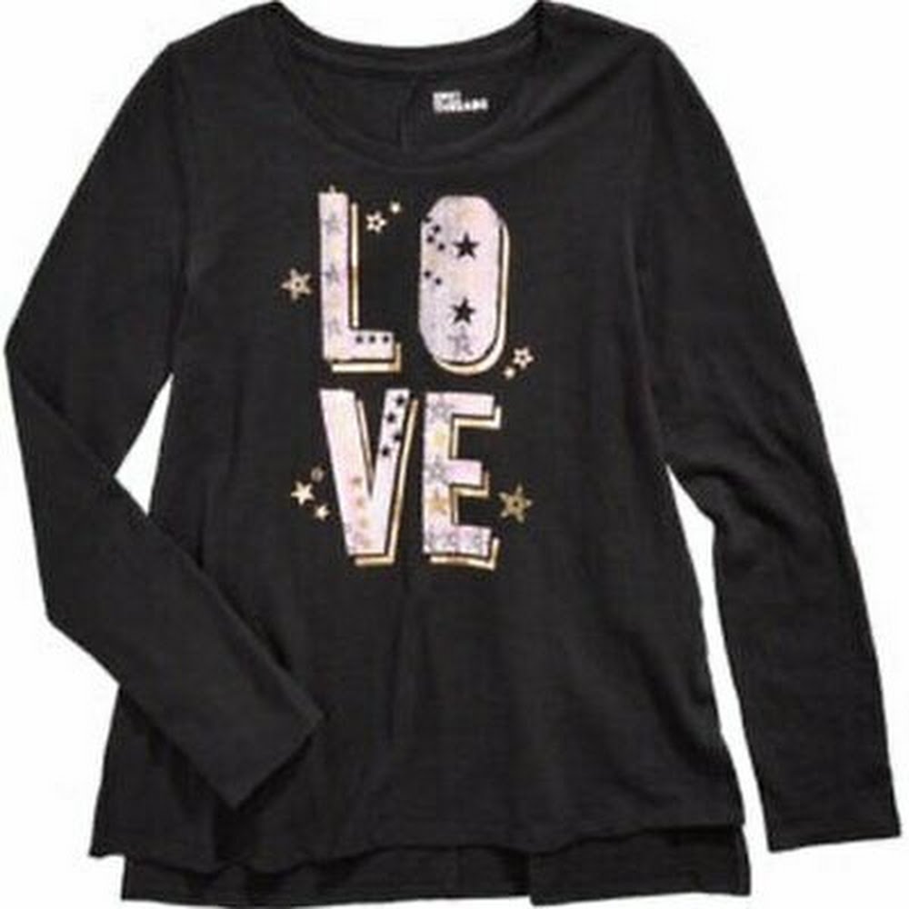 Epic Threads Big Girls Love T-Shirt, Size Small