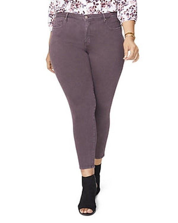 NYDJ  Skinny Ankle Women's Plus Size Jeans in Pinedrop, Size 18W