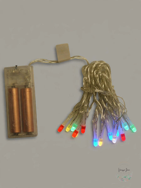 UltraLED Battery Operated Frosted Twinkle Light String, Multi-Color 4.5-Feet