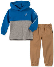 Nautica Little Boys 2-Pc. Colorblocked  Hoodie & Twill Pants Set, Size 6