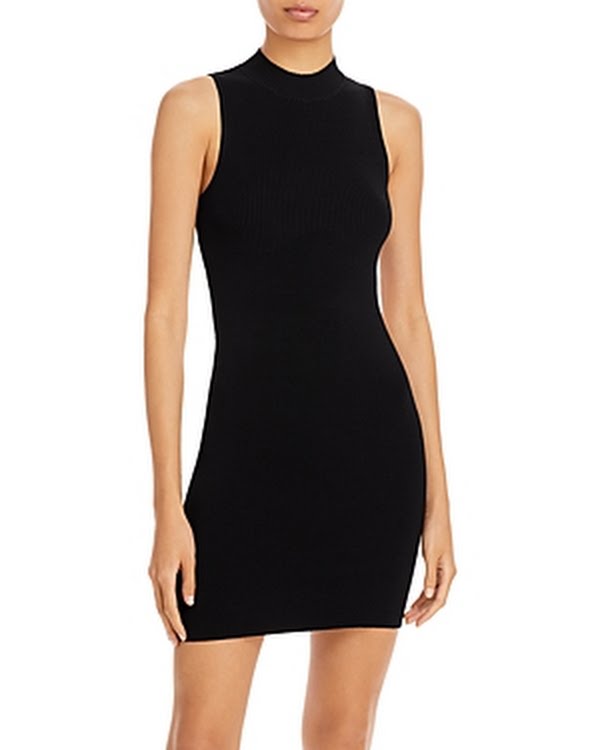 Line and Dot Audrey Mini Dress with Chain