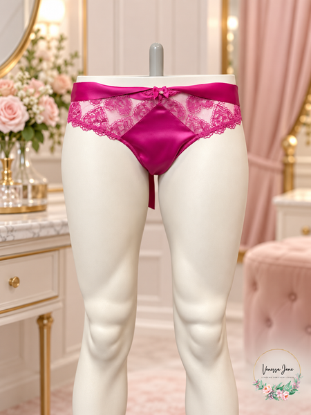 Victoria's Secret Very Sexy Pink Lace Cheeky Panty Small