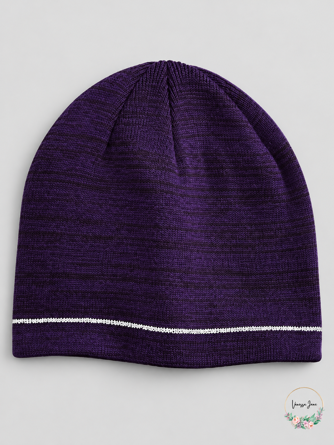 Vanessa Jane Alfani Mens Reflective Beanie One Size plum stock 20261019b