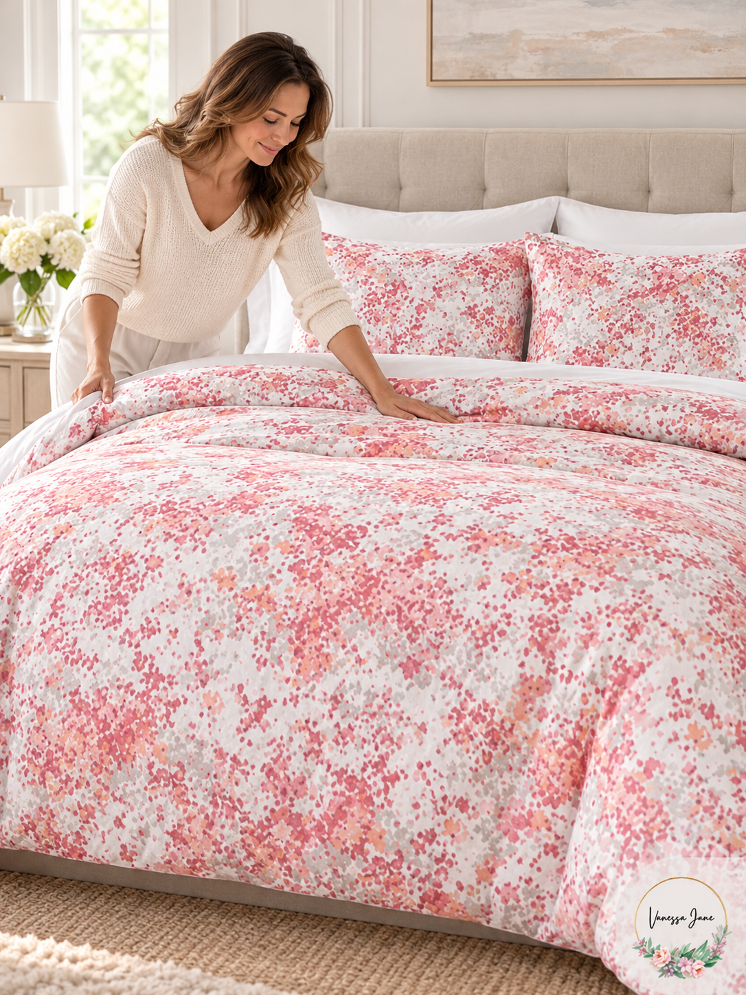 Vanessa Jane Sky Sunset Blossoms Collection Duvet Set pink lifestyle 20261019b