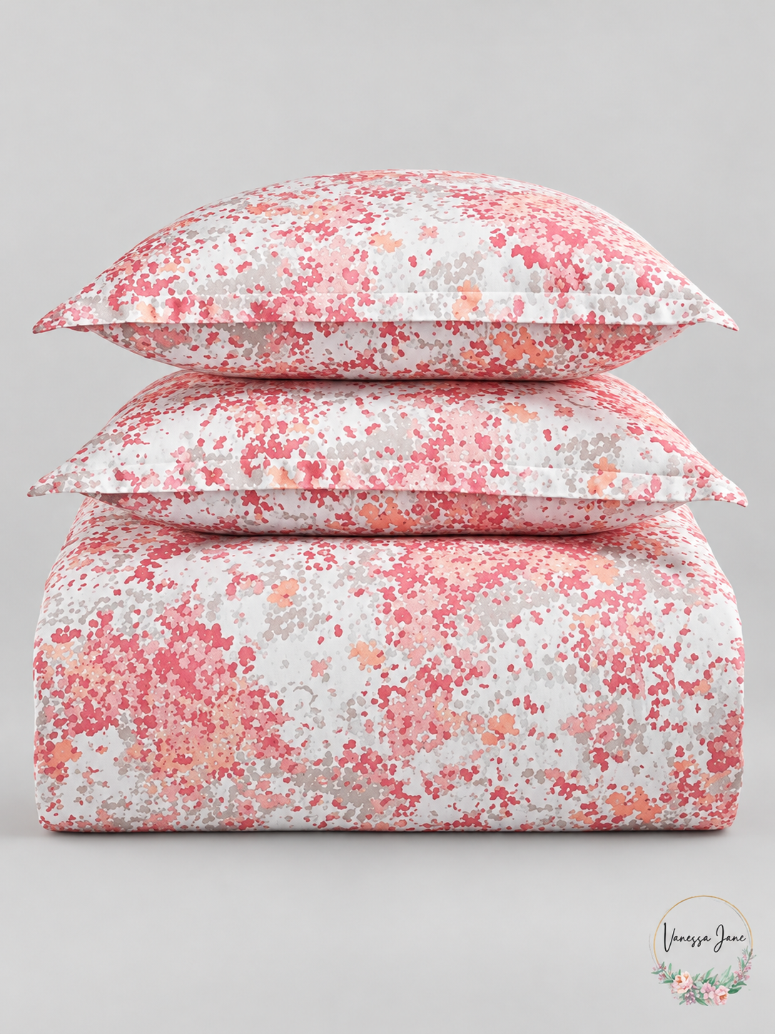 Vanessa Jane Sky Sunset Blossoms Collection Duvet Set pink stock 20261019b