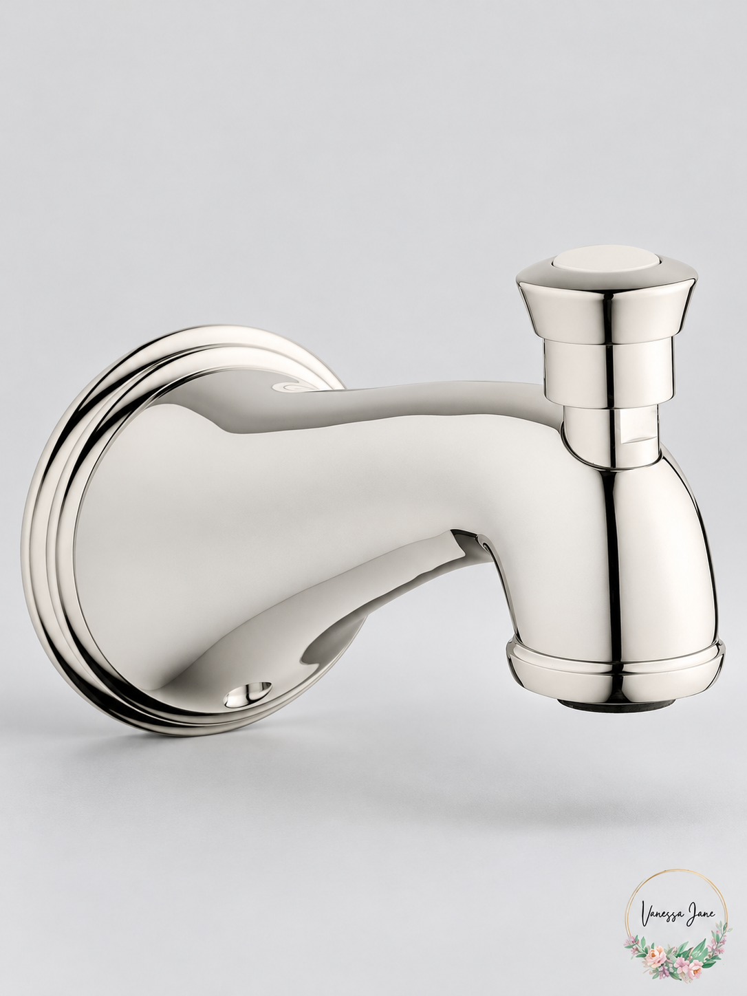 GROHE Geneva 13610BE0 Polished Nickel Diverter Tub Spout — nickel stock