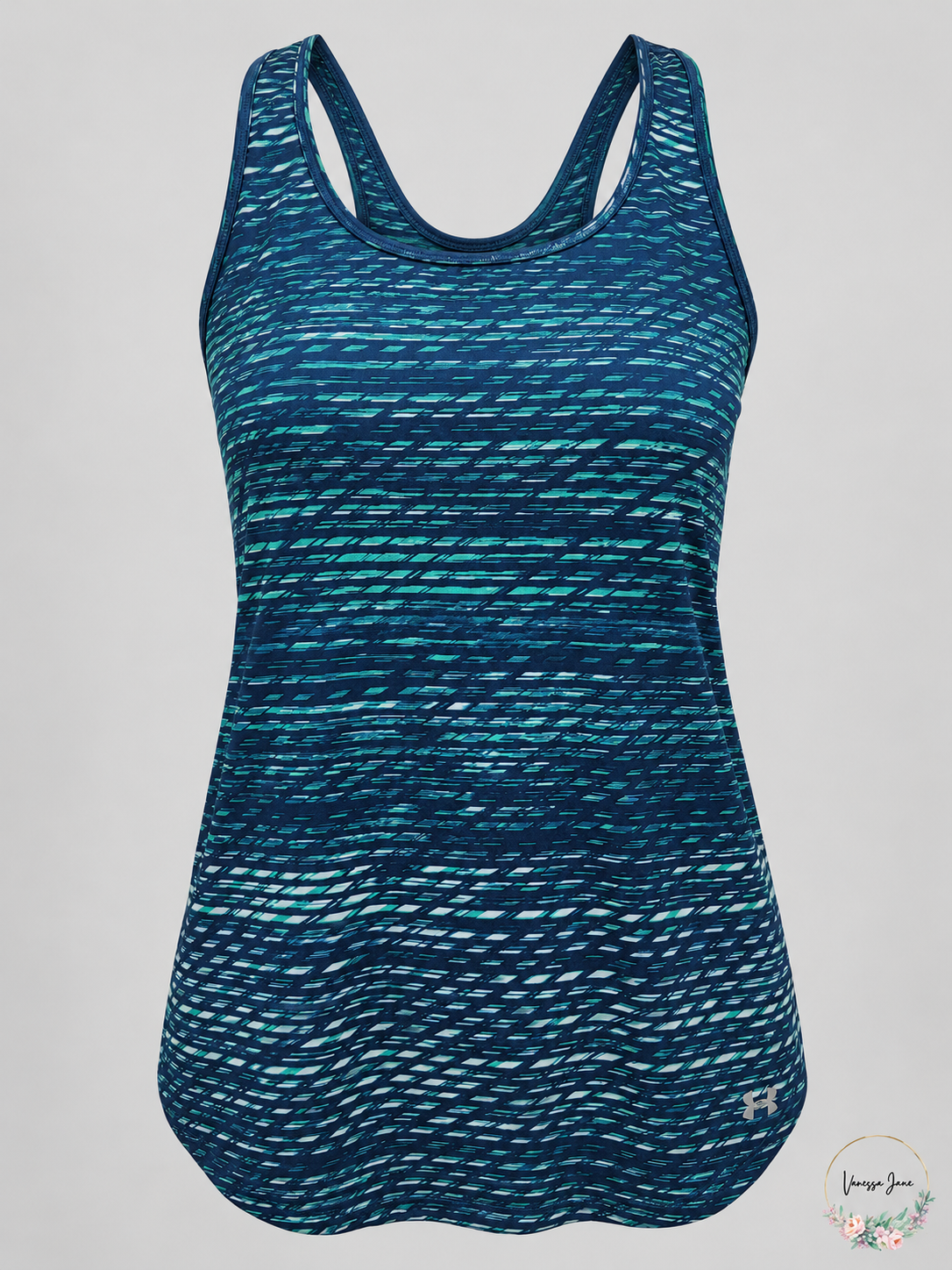 Under Armour Women's Blue Teal Racerback Tank - Small — stock