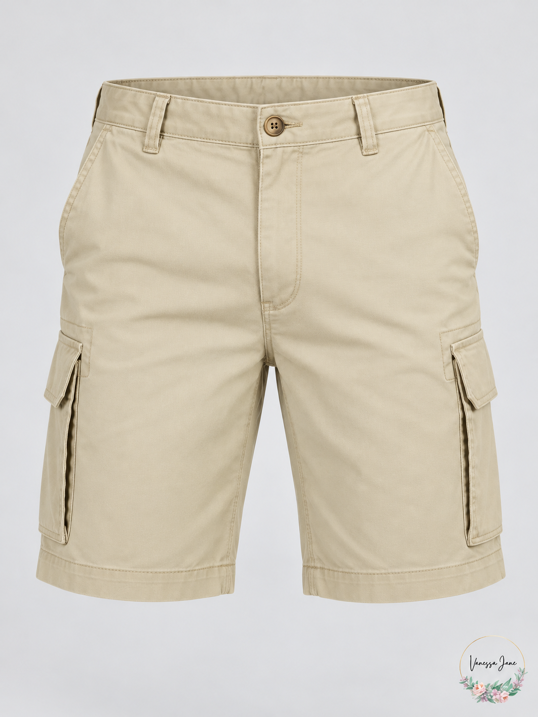 Nautica Men's Stretch Ripstop Cargo Shorts 30W Beach Sand — stock photograph