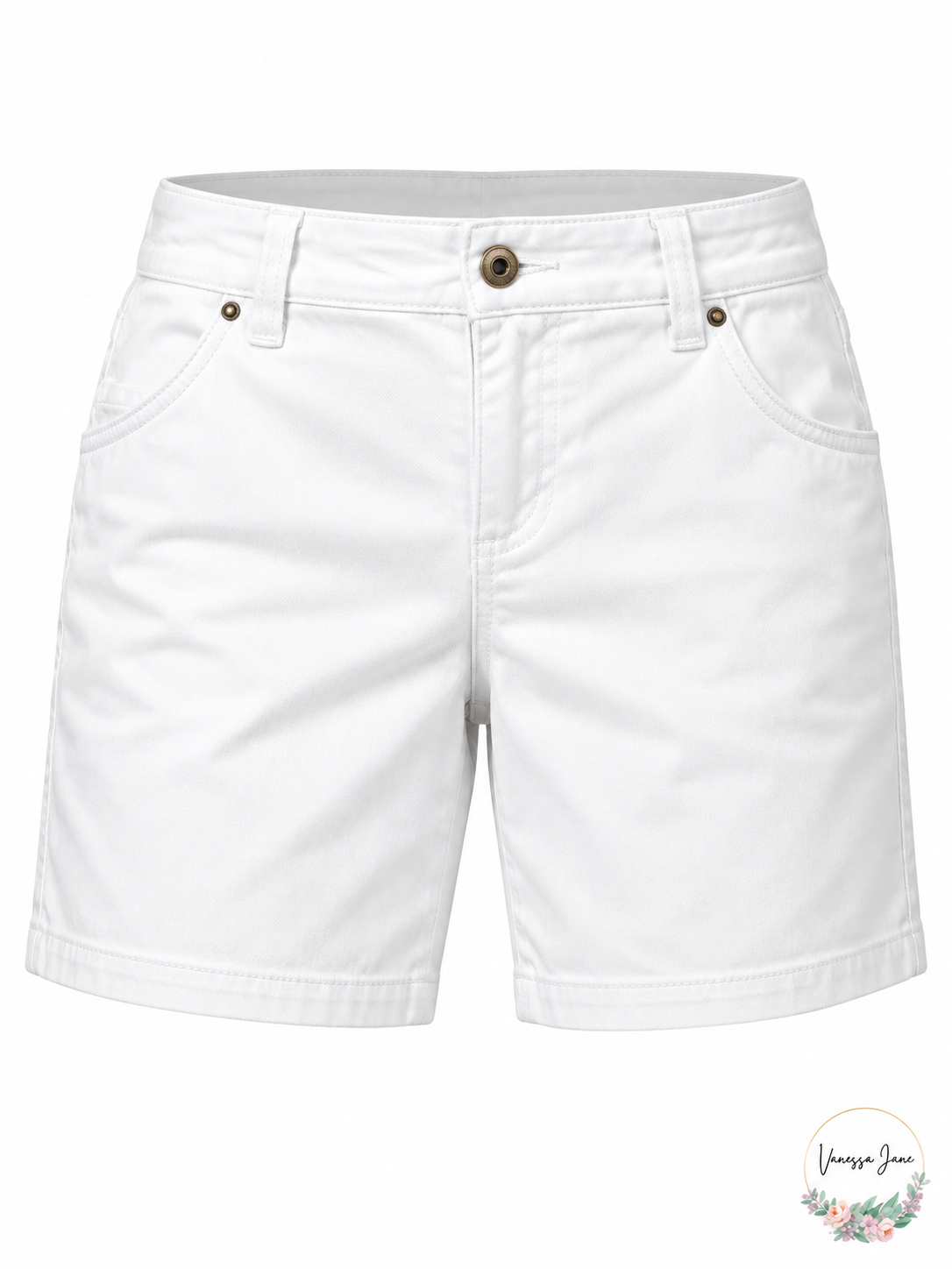 Style & Co Women's Petite Relaxed-Fit Shorts 8P White — stock photograph