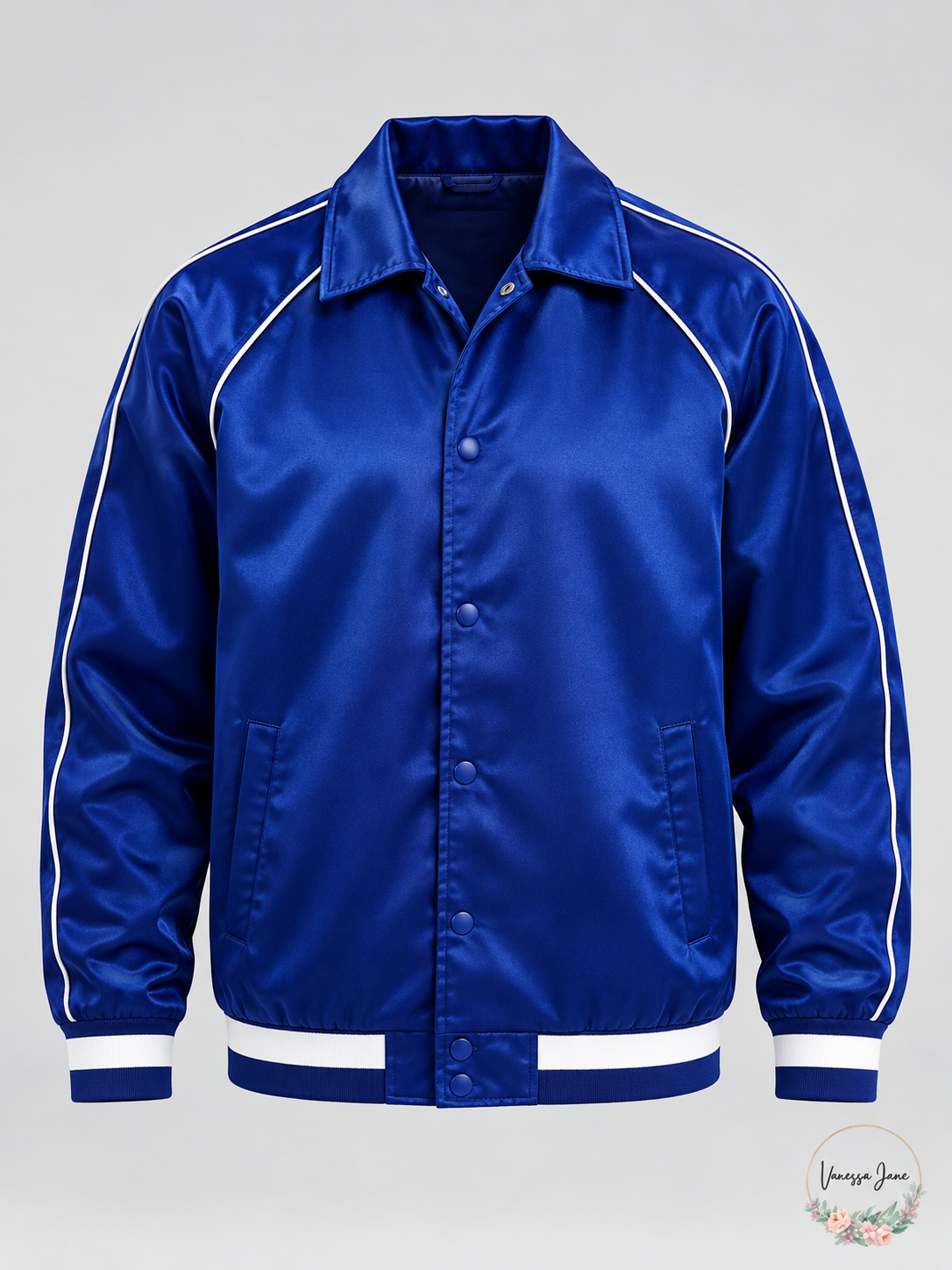 And Now This coach jacket blue stock