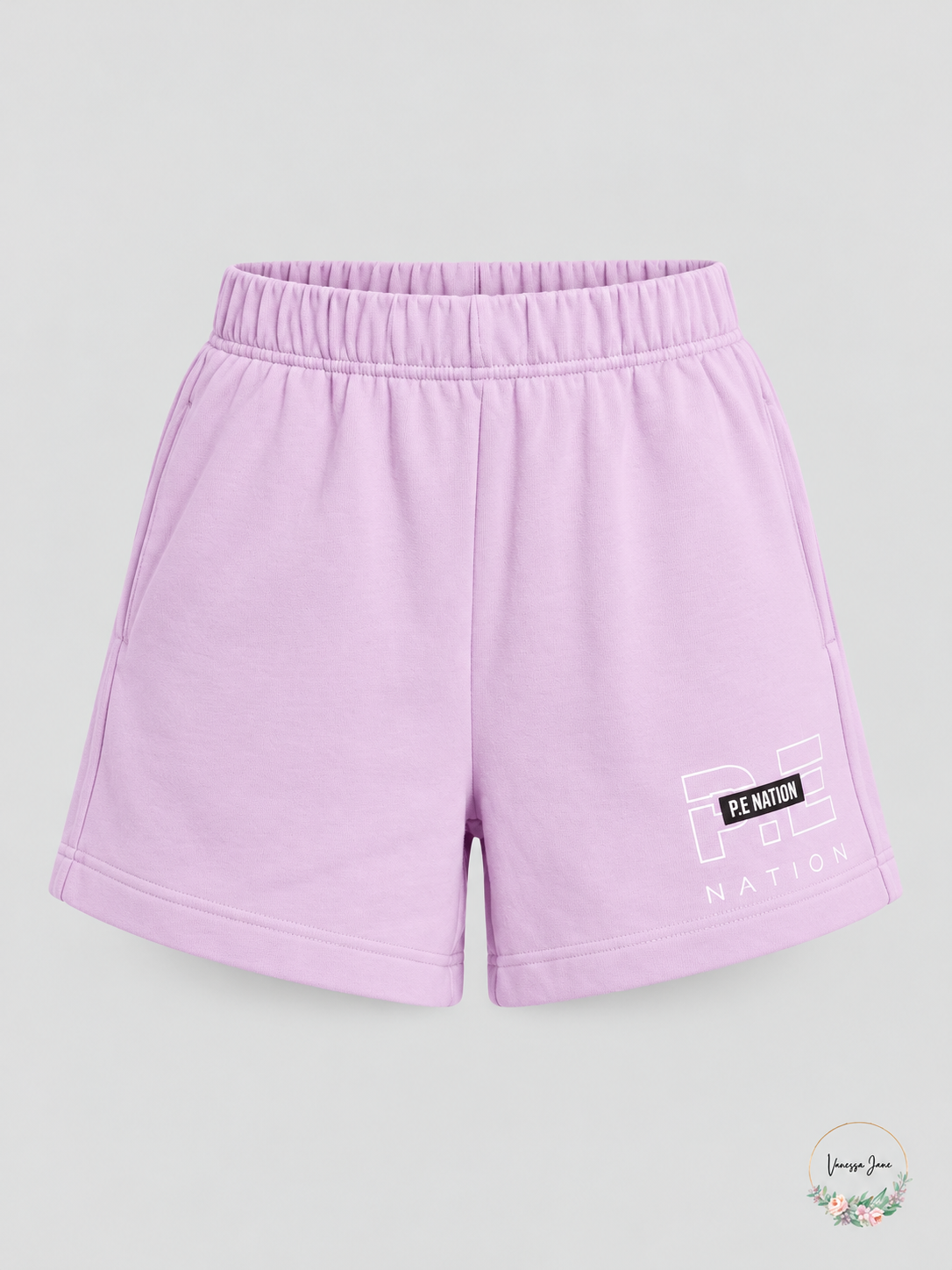 P.E Nation Stadium Orchid Bouquet Cotton Shorts Size Small — stock