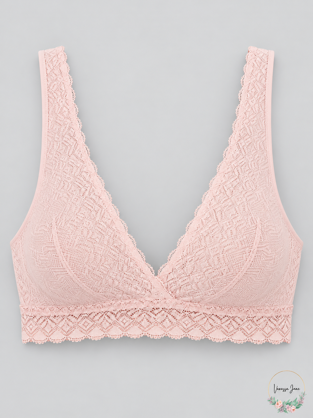b.tempt'd by Wacoal Opening Act Lace Bralette - Rose Smoke — rose stock
