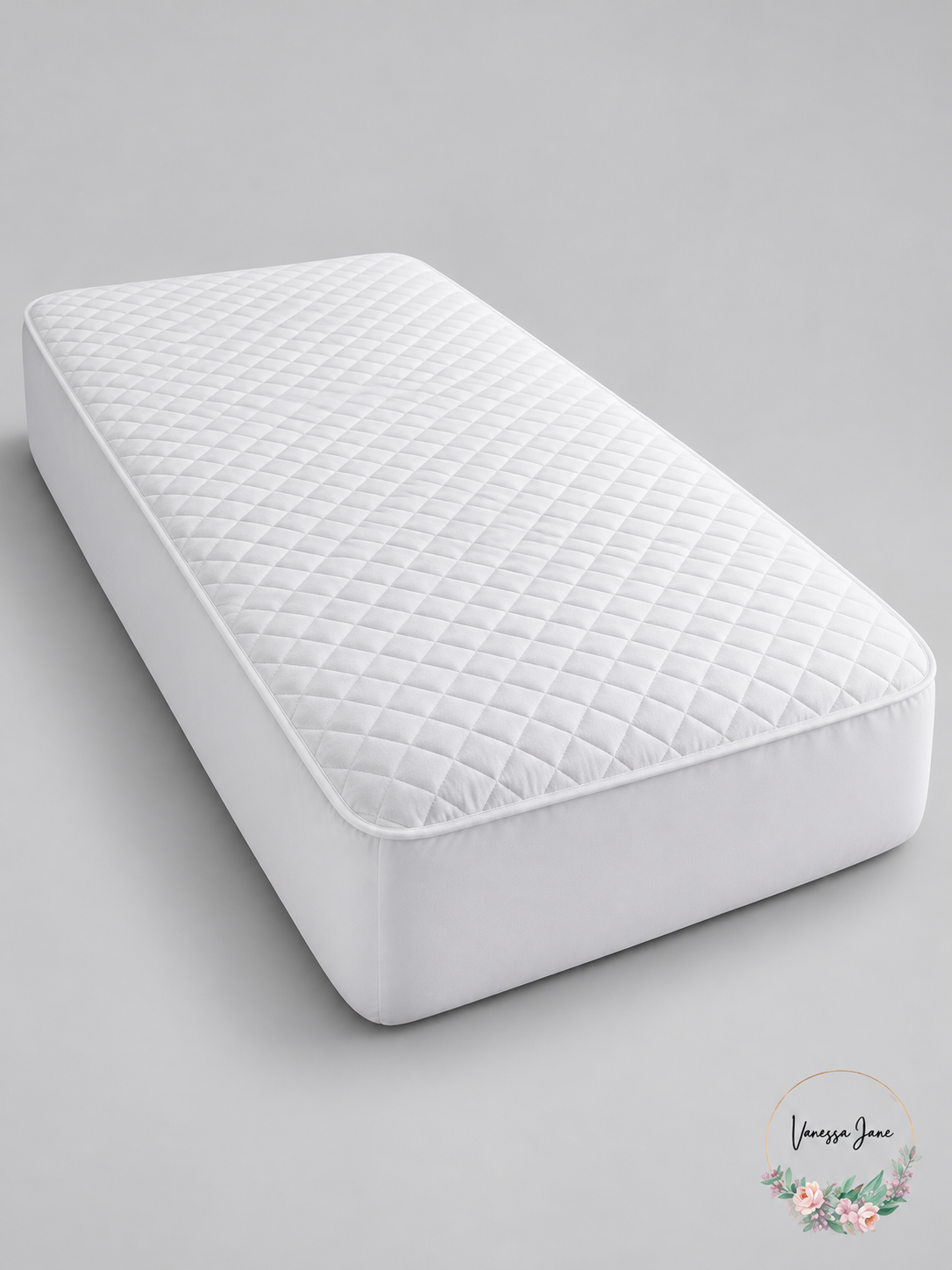Ella Jayne Home White Quilted Fitted Mattress Protector Twin — white stock