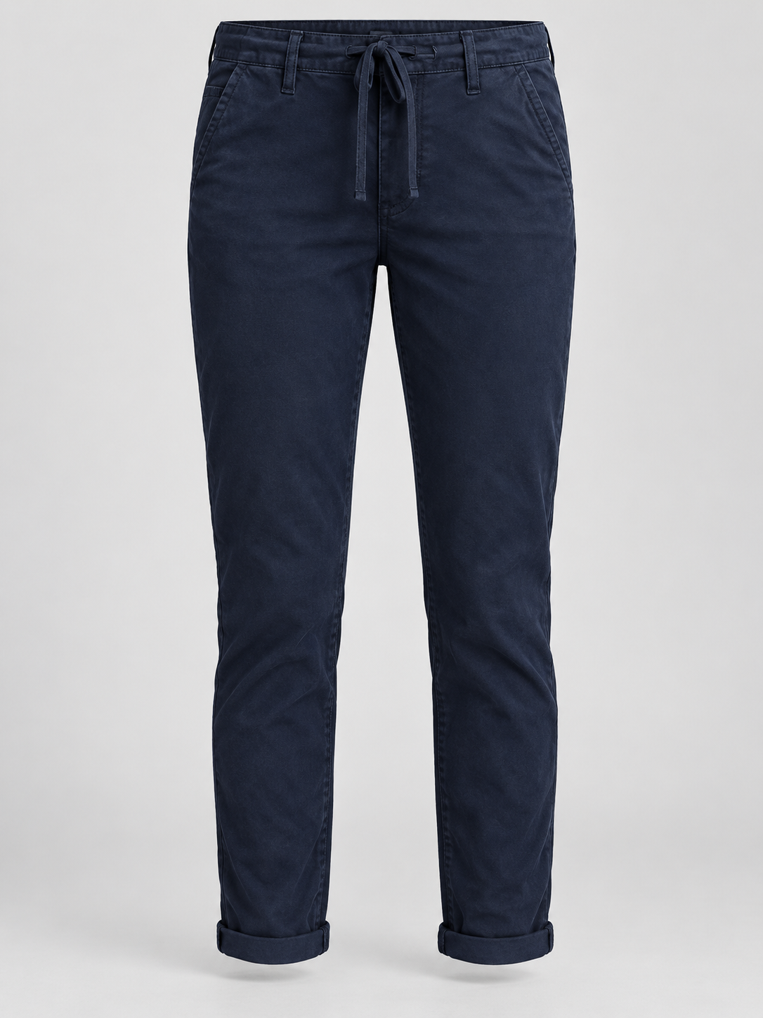 PAIGE Christy Womens Navy Drawstring Tapered Pants Size 34