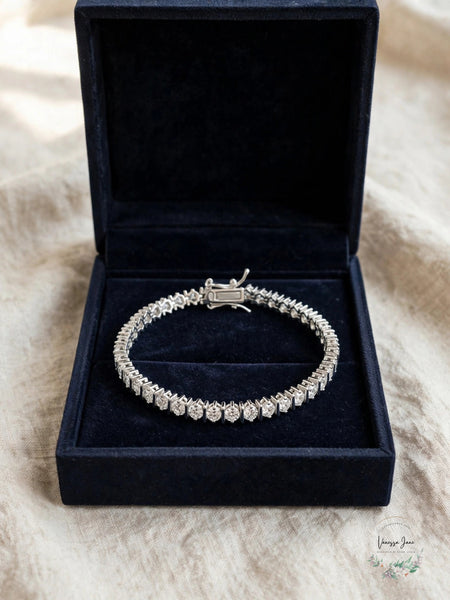 Giani Bernini Cubic Zirconia Tennis Bracelet, Sterling Silver, Boxed