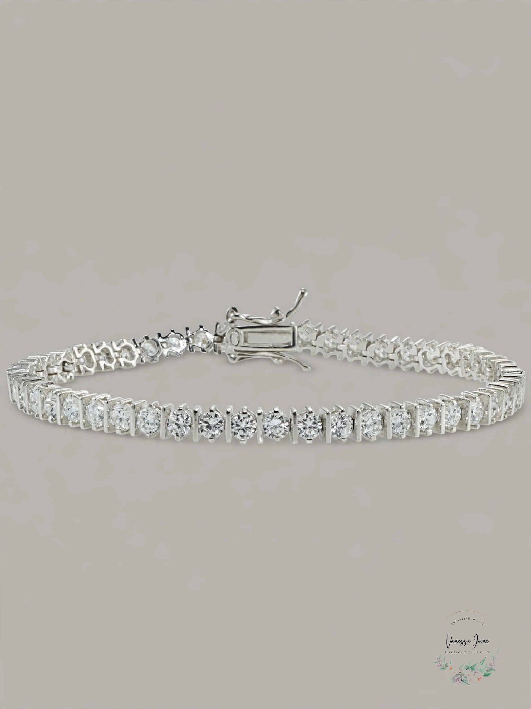 Giani Bernini Cubic Zirconia Tennis Bracelet, Sterling Silver, Boxed