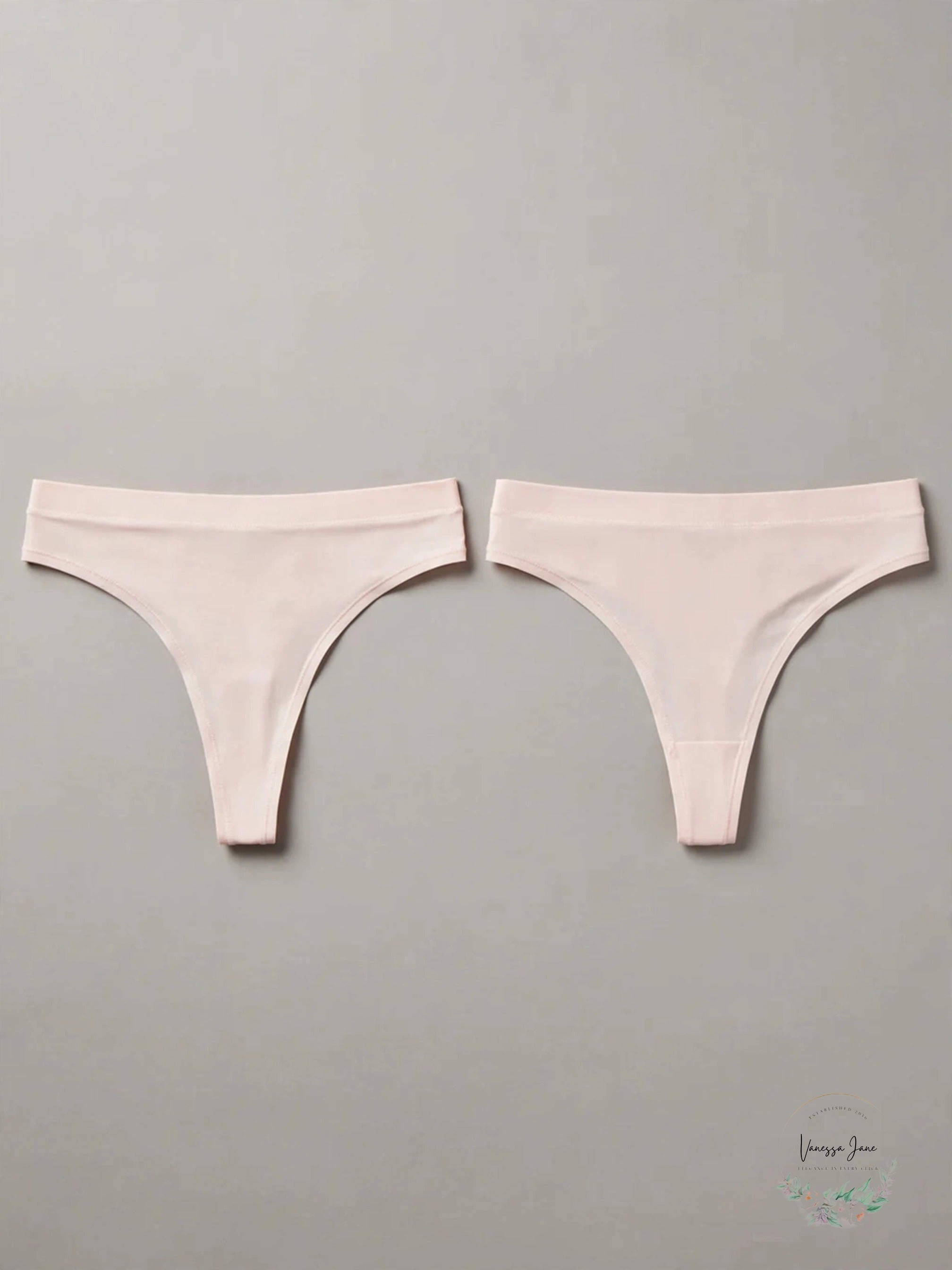Alfani Womens Ultra Soft Thong 2-Pack Underwear, Light Pink, XL