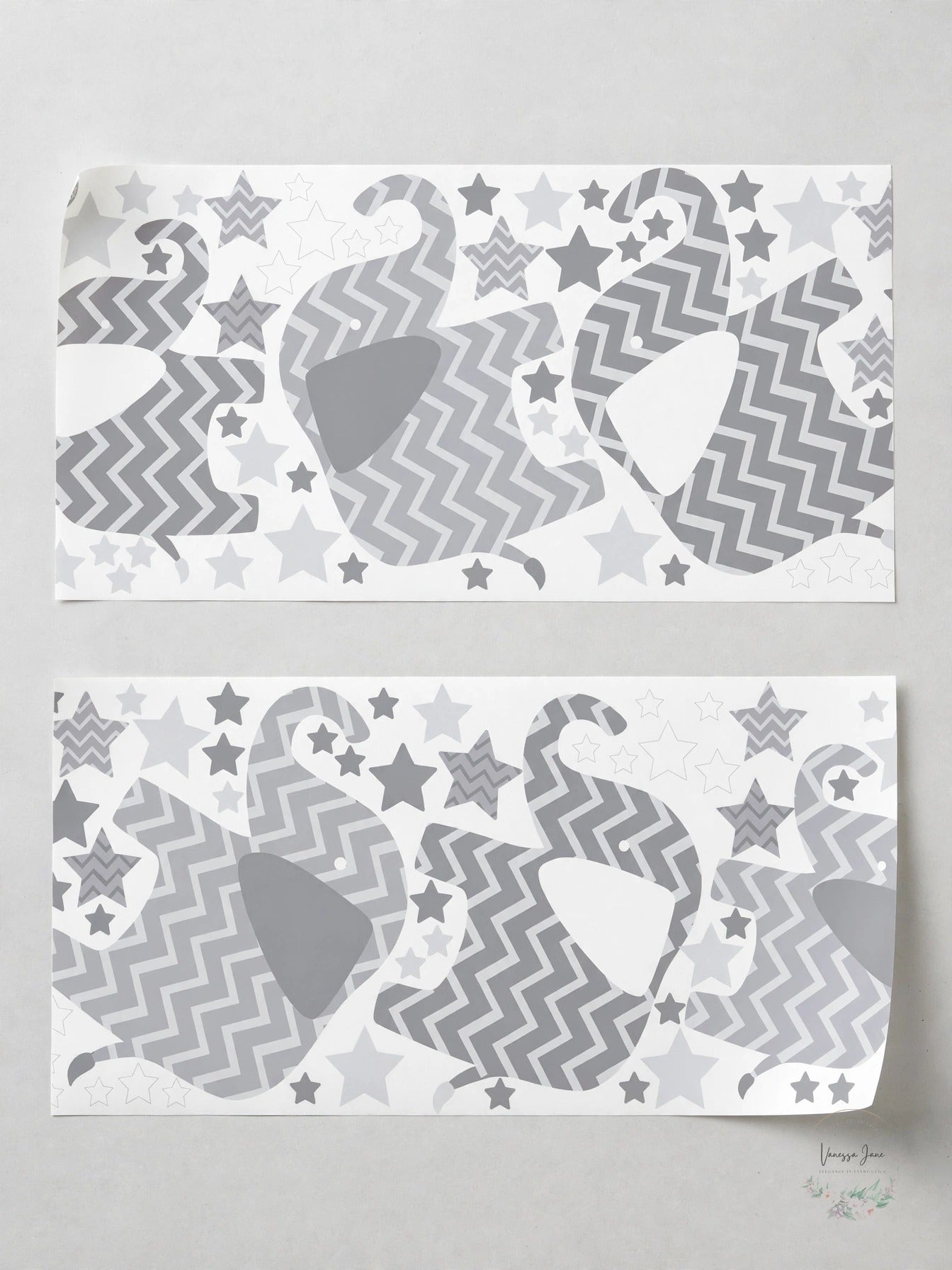 WallPops Elephants Wall Art Kit - stock photo