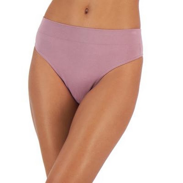 Jenni Womens Seamless Ribbed Hi-Cut Thong