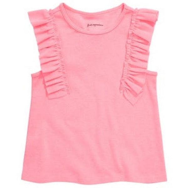 First Impressions Baby Girls Ribbed Ruffle Top