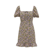 Sanctuary Women S Fresh Breeze Ditsy-Print Ruffled-Hem Dress Purple, Size 2