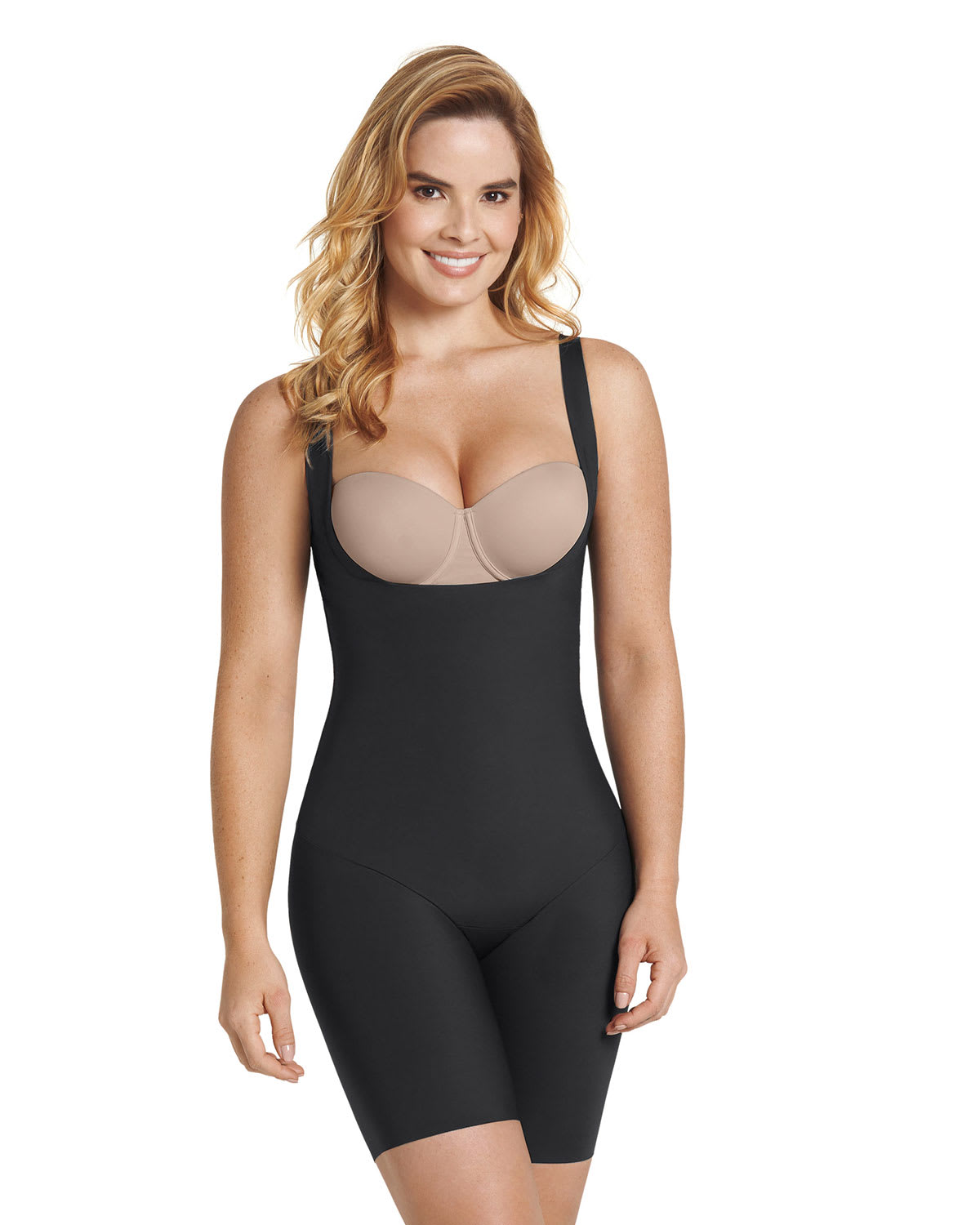 Leonisa Undetectable Edge Mid-Thigh Bodysuit Shaper