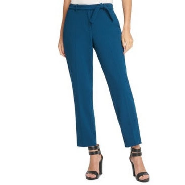 Dkny Petite Tie-Belted Dress Pants