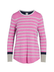 Nic+Zoe Vital Striped Top Sweater Pullover, Size XL