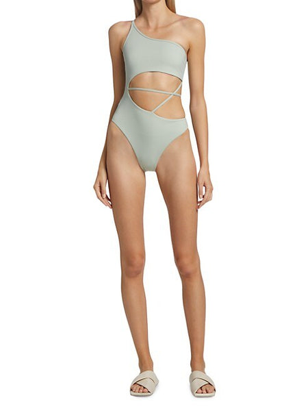 Jonathan Simkhai Stormi Strappy One-Piece Swimsuit, Size XS