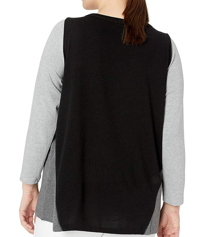 Karen Kane Womens Plus Size Colorblock Sweater, Size 0X