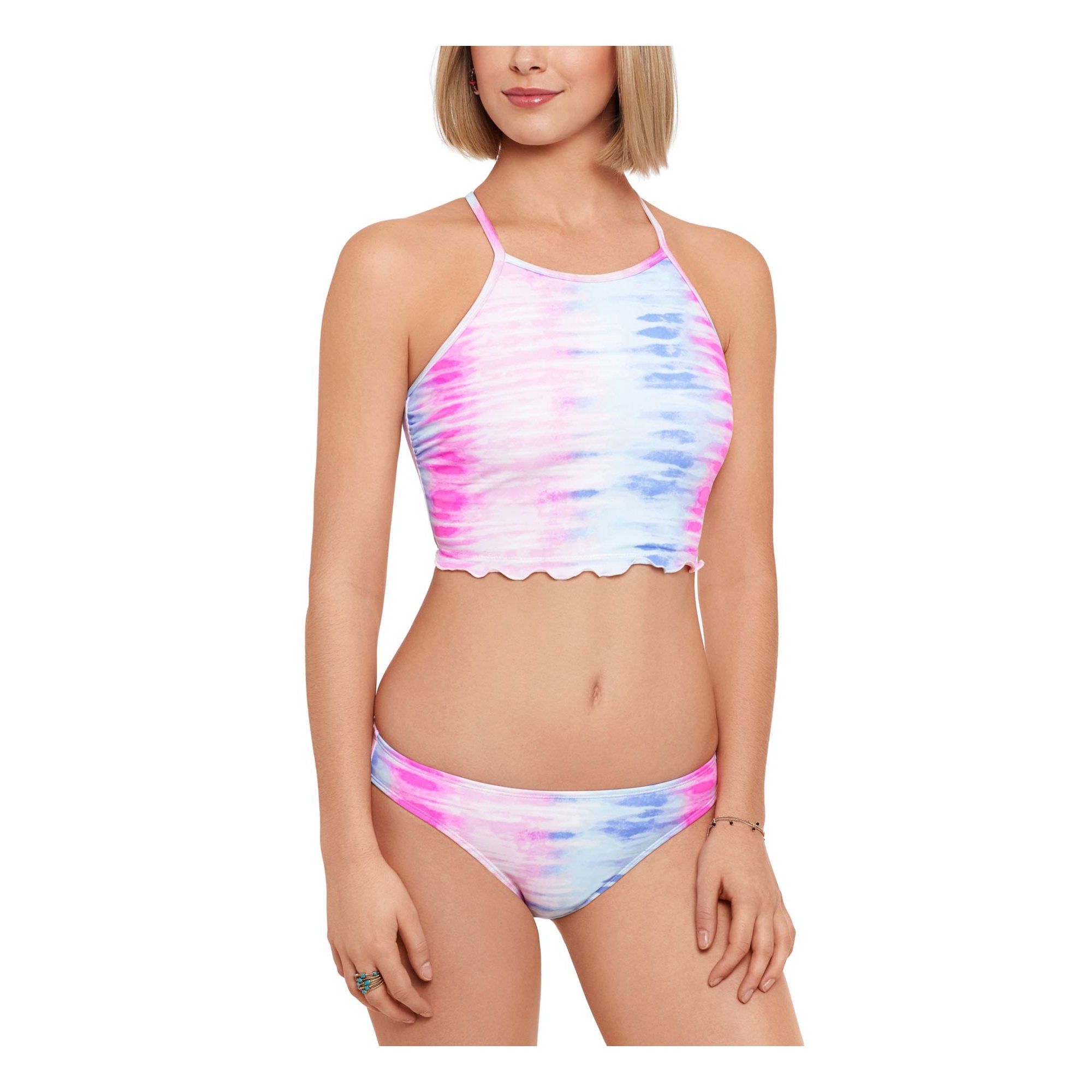 SALT + COVE Tie Dye Stretch Lined Full Coverage Day Dreamer Hipster, Medium