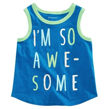 First Impressions Baby Boys So Awesome Graphic Tank Top