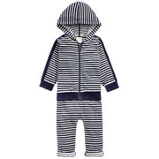 First Impressions Baby Boys Striped Velour Hoodie and Pants, Size 12 Months