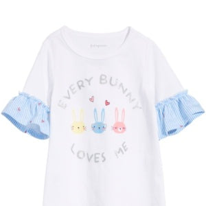 First Impressions Baby Girls Every Bunny Ruffle Top, Size 3/6 Months