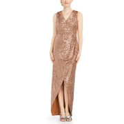 Calvin Klein Draped Sequined Gown, Size 4