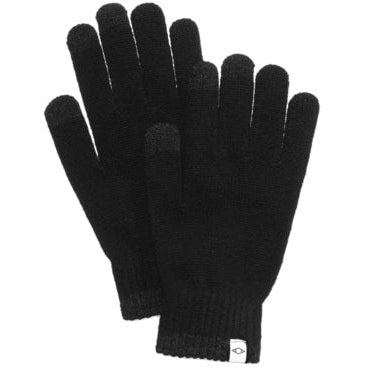 Alfani Mens Space-Dyed Gloves Touch Screen Black One Size Stretch